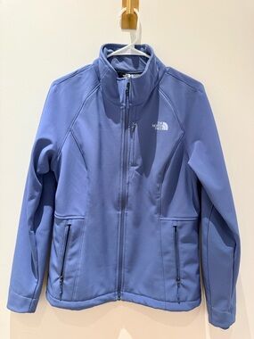 The North Face Dusty Lavender Blue Logo Softshell